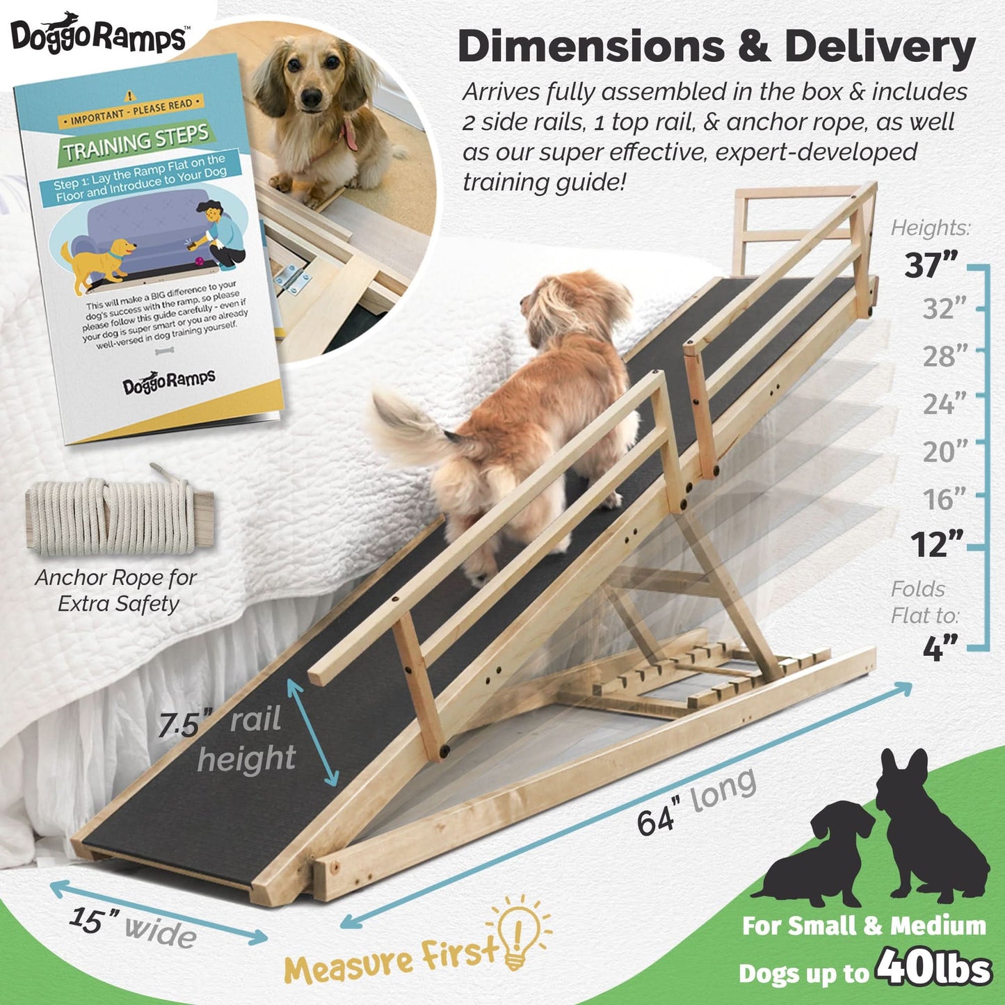 Elevated Comfort: Small Dog Ramp for Easy Bed Access