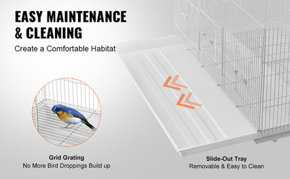 SkyNest™ Premium Flight Cage  Portable, Stackable & Spacious